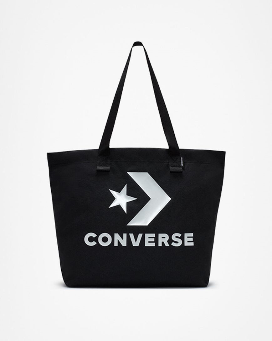 Pánské Tašky Converse Star Chevron Tote Černé Bílé | CZ UWQE05